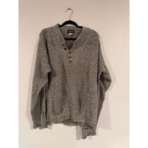 Vintage Knit Henley Sweater‎